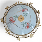 Large Floral Ceiling Lamp 1950s thumbnail 3