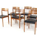 Set 5 + 1 Deense Vintage Eetkamerstoelen Stoelen thumbnail 18