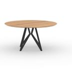 Studio Henk Eettafel 150 Cm Rond Eiken Butterfly | thumbnail 2