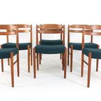 Set 6 Carl Ekström Voor Albin Johansson Stoelen Vintage thumbnail 9