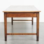 Charmante En Grote Antieke Eettafel Met Een Lade En Prachtige Originele Details thumbnail 12
