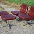 Vintage Fauteuils (3) Met Hocker (2) thumbnail 5