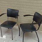 Set Van 2 Vintage Industriële Stoelen, Ahrend De Cirkel thumbnail 15