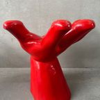 Vintage Hand Chair / Stool Polyester – 1980’s thumbnail 6