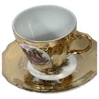 Versailles - Mocca Teaset 'Fragonard' With A Lot Of Gold - Complete thumbnail 8