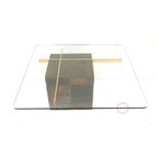 Italiaanse Design Salontafel Van Artedi Met Natuurstenen Voet En Glazen Blad thumbnail 5