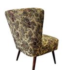 Vintage Gebloemde Cocktailstoel / Fauteuil / Eenzit thumbnail 4