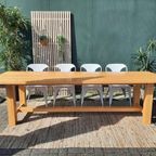 Set Van 4 Eetkamerstoelen Vintage Design Witte Stoelen thumbnail 8