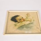 Bessie Pease Gutmann - 2 Litho'S - Awakening - A Little Bit Of Heaven - Gesigneerd - 50'S thumbnail 3