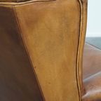 Comfortabele En In Goede Staat Verkerende Schapenleren Oorfauteuil Met Een Tijdloos Design thumbnail 4