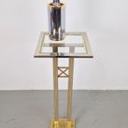 Regerncy Fratelli Orsenigo Zuil Messing Chrome Side Table 70 thumbnail 6
