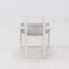 Side Chair In White Lacquered Wood 1980S thumbnail 9