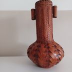 Ikebana Hanakago - Vintage Japanse Bamboe Vaas. Handgeweven. Traditionele Ambacht. thumbnail 3