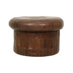 Design Mushroom Poef Opbergruimte De Sede Bruin Leer 57cm thumbnail 5
