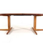 Vintage Ronde 2x Verlengbare Massief Teak Eettafel Tafel Deens thumbnail 9