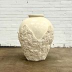 Grote Vintage Mactan Steen Tessellated Vloer Vaas thumbnail 6