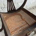 French Beech Framed Savonarola Chair thumbnail 8