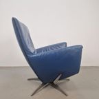 Vintage Label Fauteuil Gerard Van Den Berg Leer Lounge Chair thumbnail 9