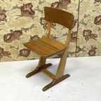 Houten Casala Stoeltje Kinderstoel Schoolstoel Vintage thumbnail 2