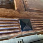 Demontabele Antiek Eiken Kast Met 3 Verstelbare Planken, 199 Cm Hoog thumbnail 14