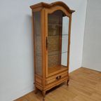 Antieke Vintage Houten Vitrinekast Wandkast Servieskast Kast thumbnail 14