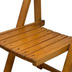Aldo Jacober - Folding Chair Model ‘Trieste’ - Bazzani Italy - Light Oak (Wood Grain) thumbnail 5