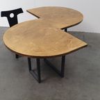 Grote Messing Tafel Ovaal Modulair - Ruw Staal thumbnail 9