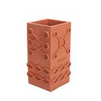 Zuiver Graphic Vaas Vierkant Terracotta thumbnail 9