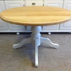 Prachtige Witte Landelijke Ronde Eettafel 100 Cm thumbnail 11