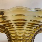 Amber Kleurige Glazen Schaal Fruitschaal Art Deco 1930 Frans thumbnail 5