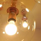 Zeldzame Plafondlamp Met 5 Glazen Bollen, Jaren 70, Ott International thumbnail 24