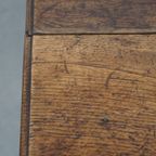 Zeldzame En Originele Antieke Engelse Eikenhouten Bijzettafel/ Center Table Uit Eind 18e Eeuw thumbnail 9