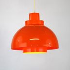 Iconische Oranje Plastic Space Age Lamp Van Nordisk Solar Compagny Ontworpen Door K. Kewo *** Jar thumbnail 2