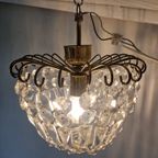 Vintage Kristallen Luchter Met Prismen Glas thumbnail 5