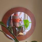 Vintage Ronde Spiegel Teak Teakfineer thumbnail 4