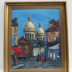 Modern Schilderij Gesigneerd Ergo, Paris Street Scene thumbnail 3