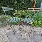 7 Vintage Antieken Franse Bistro Tuinstoelen Tuinstoel thumbnail 10