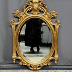 Vergulde Spiegel In Barokstijl. thumbnail 2