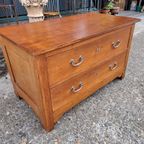 Antieke Lage Ladenkast, Dressoir Tv-muebel, Commode thumbnail 4