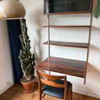 Pastoe Wandsysteem Met Bureau In Palissander 1960S thumbnail 3