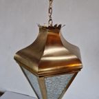 Vintage Messing Franse Hal Lamp thumbnail 9