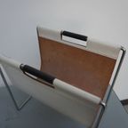 Leather Magazine Holder By Brabantia, The Netherlands, 1960S thumbnail 3