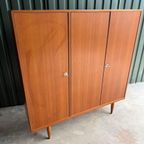 Vintage Deens Design Teak Kledingkast Driedeurs Jaren 60 thumbnail 8