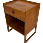 Vintage Arne Wahl Iversen Bijzettafel Nachtkastje 60's Teak thumbnail 8