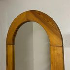 Vintage Jaren 70 Zweeds Design Ovale Grenen Houten Spiegel thumbnail 2