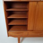 Vintage Teak Houten Dressoir | Highboard | Wandkast Deens thumbnail 10