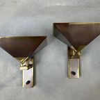 2x Vintage Design Wandlampen Brons thumbnail 2