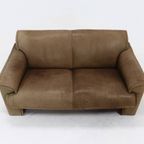 Neck Leather 2,5-Seater Sofa By Hugo De Ruiter For Leolux 1970S thumbnail 5