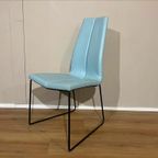 2X Montis Ivy Eetkamerstoelen - Blauw - Leder - Design thumbnail 9