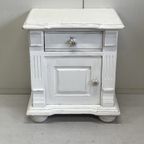 Shabby Brocante Kastje Wit Sleets Nachtkastje thumbnail 2
